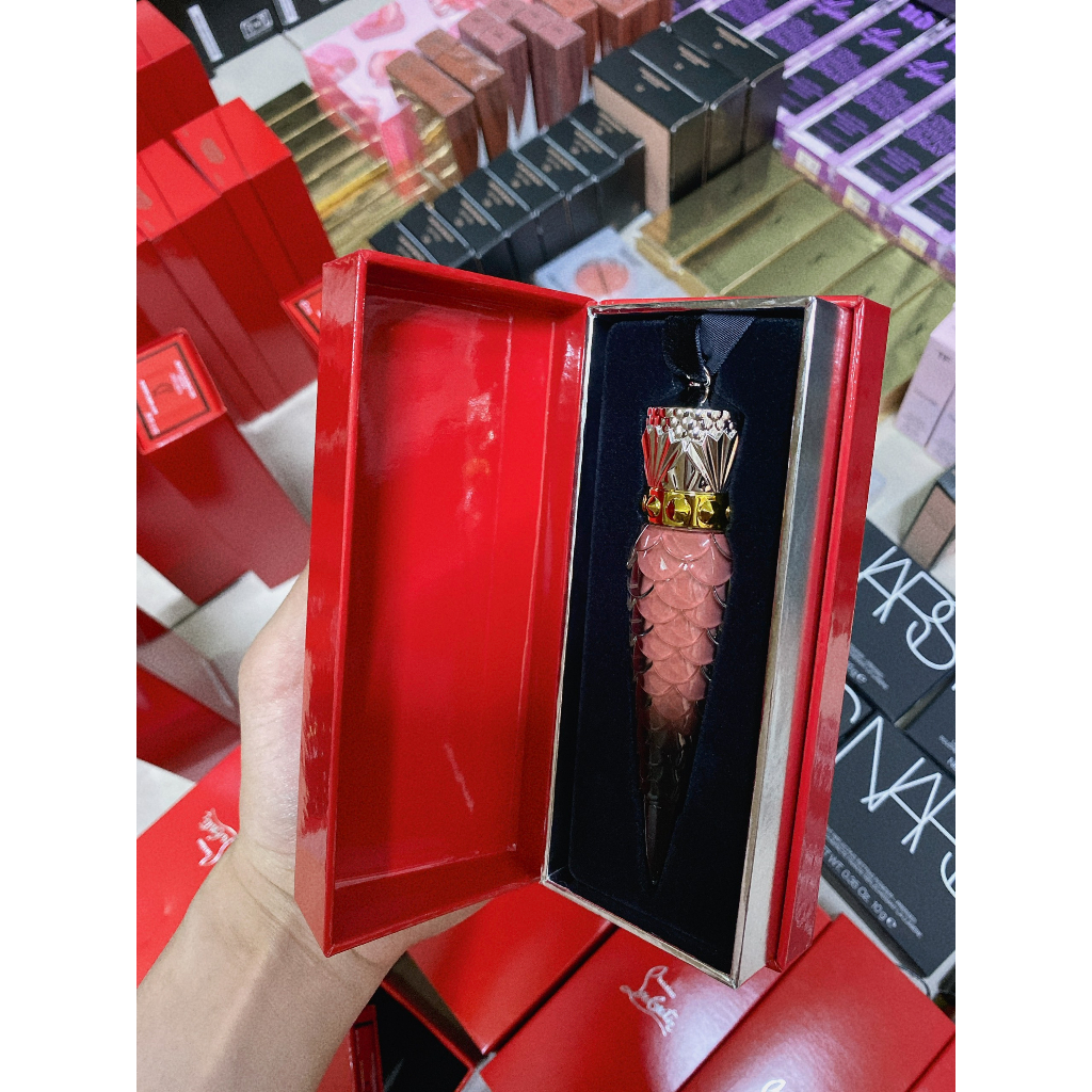 Son Kem ❣️FREESHIP❣️ Son Christian Louboutin Lips Fluid Matte Lip Color 332F Just Nude Bloom