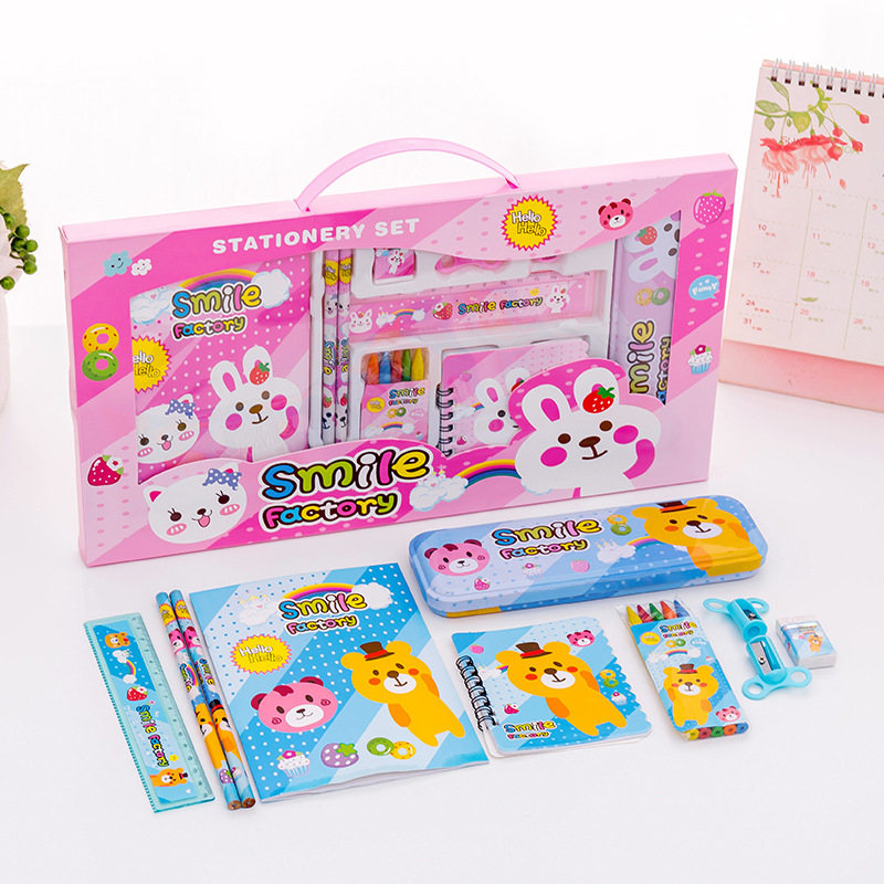 Bộ đồ dùng học tập 14 món dễ thương cho bé trai bé gái