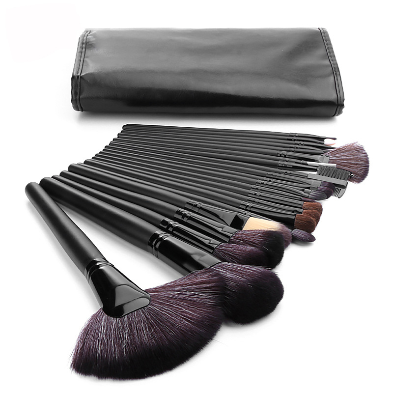 Bộ 32 Cây Cọ Trang Điểm Makeup Chuyên Nghiệp Kèm Bao Đựng Tiện Lợi, Bộ Cọ Chổi Trang Điểm 32 Món Đầu Lông Mềm