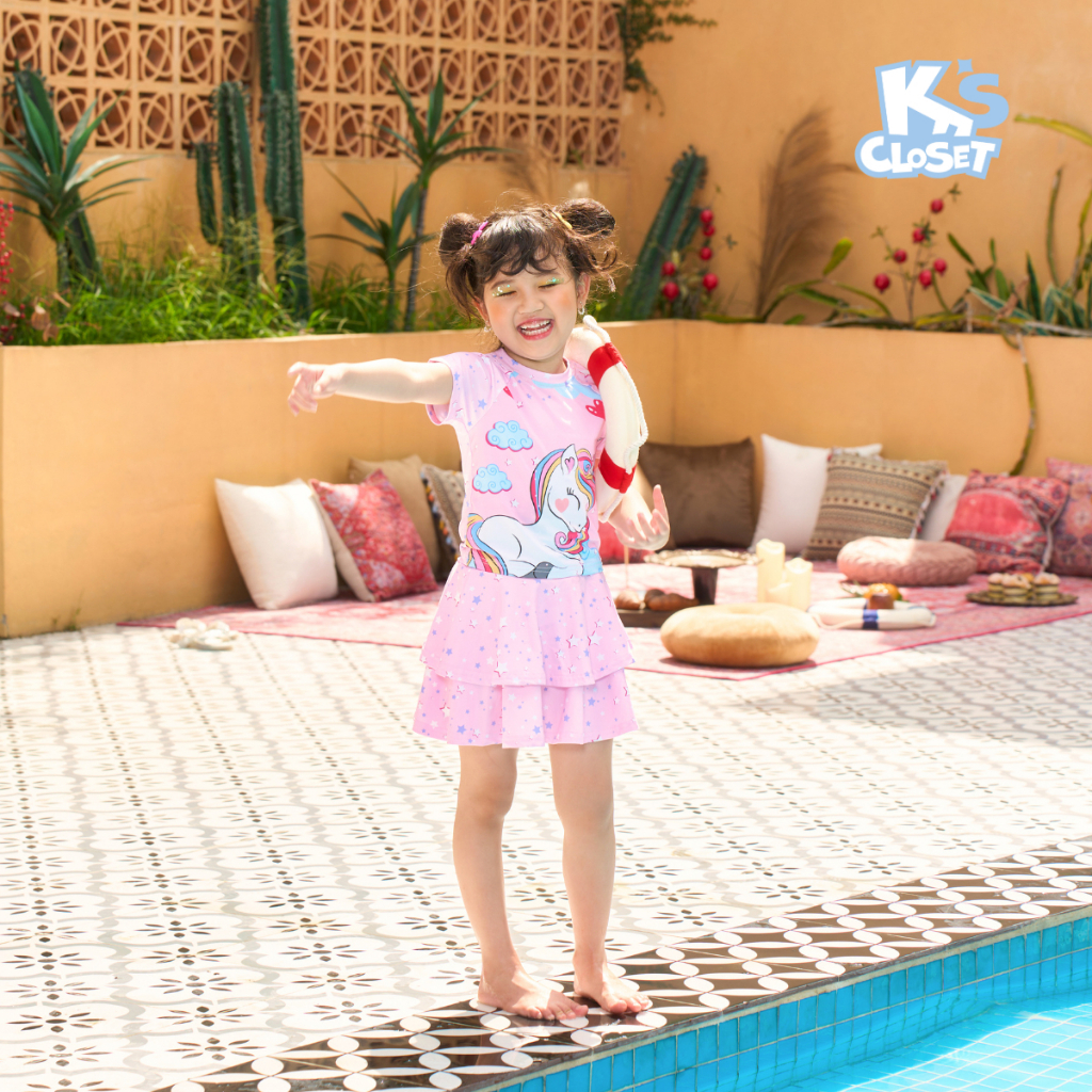 Bộ Đồ Bơi Cho Bé Gái K'S CLOSET  KT174THS / KT116TWS / KT128TWS / KT160TWS / KT78TWS