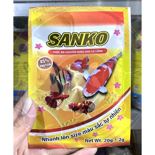 Cám sanko siêu đạm cho cá 7màu, vàng, koi,…