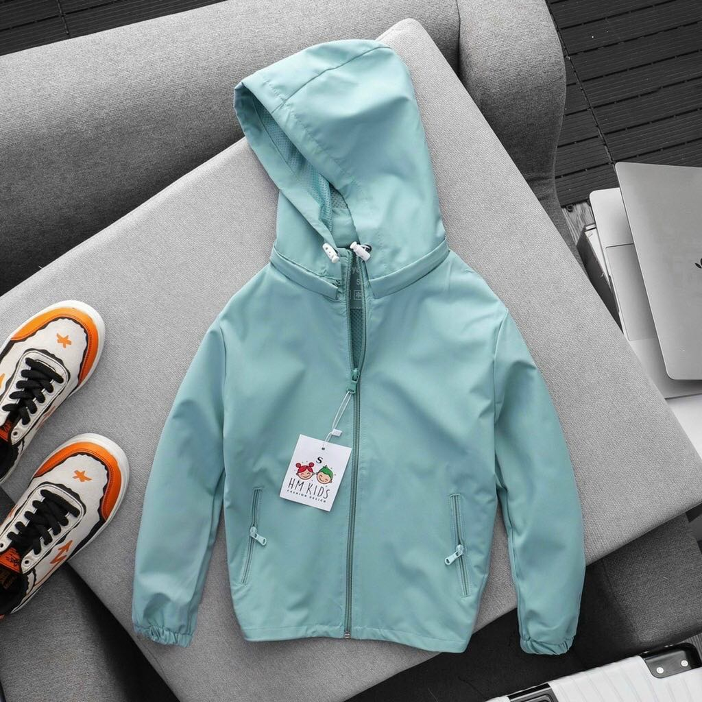 Áo khoác gió trẻ em bé trai,bé gái hàng 2 lớp cute từ 14 đến 40kg HADY KIDS 0240