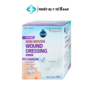  Băng gạc vô trùng hút dịch vết thương Young Wound Dressing hộp 50 miếng nhiều kích thước 