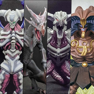 Mô hình yugioh bằng chất liệu nhựa resin - exodia blue eyes white dragon - red eyes black dragon - yugi oh