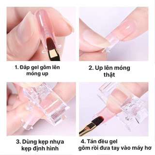 Kẹp móng up gel gôm làm nail