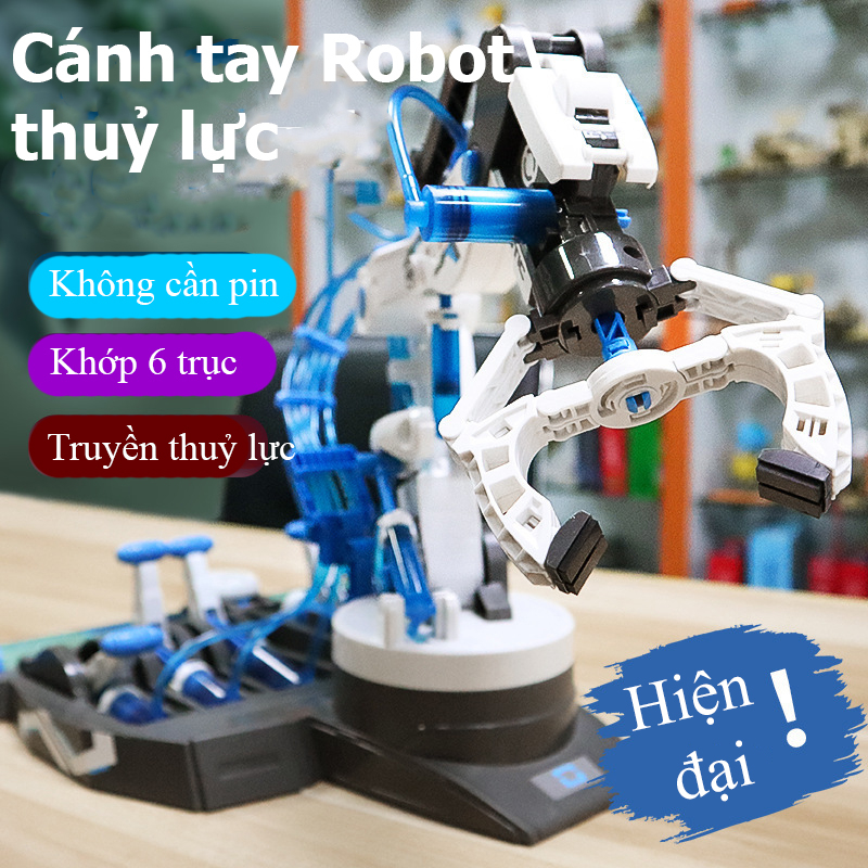 Đồ chơi lắp ghép thông minh cánh tay Robot thuỷ lực KAVY phát triển tư duy, trí tuệ cho bé với 222 chi tiết