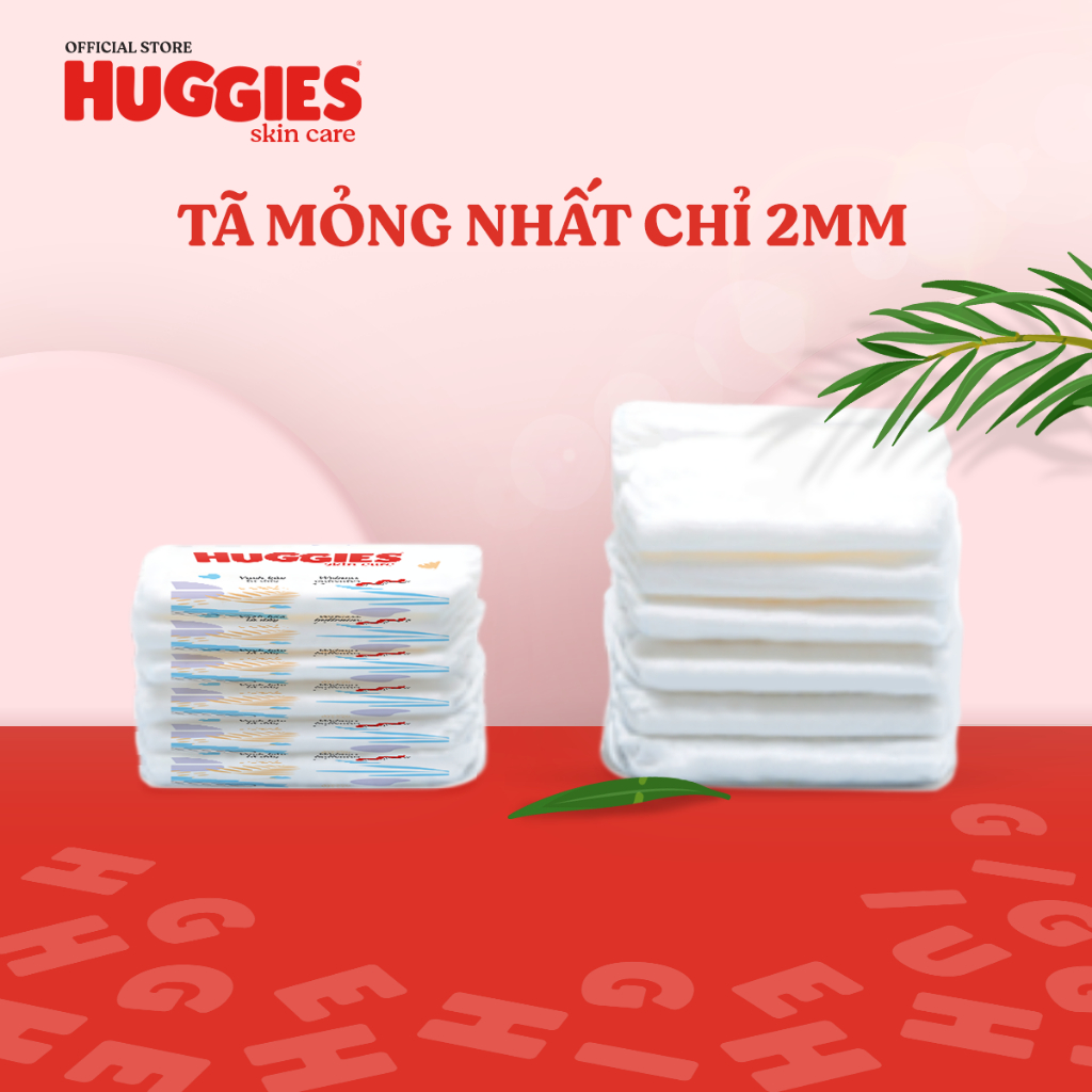 Combo 2 Tã quần Huggies Skincare Super Jumbo M76/L68/XL60/XXL54+8