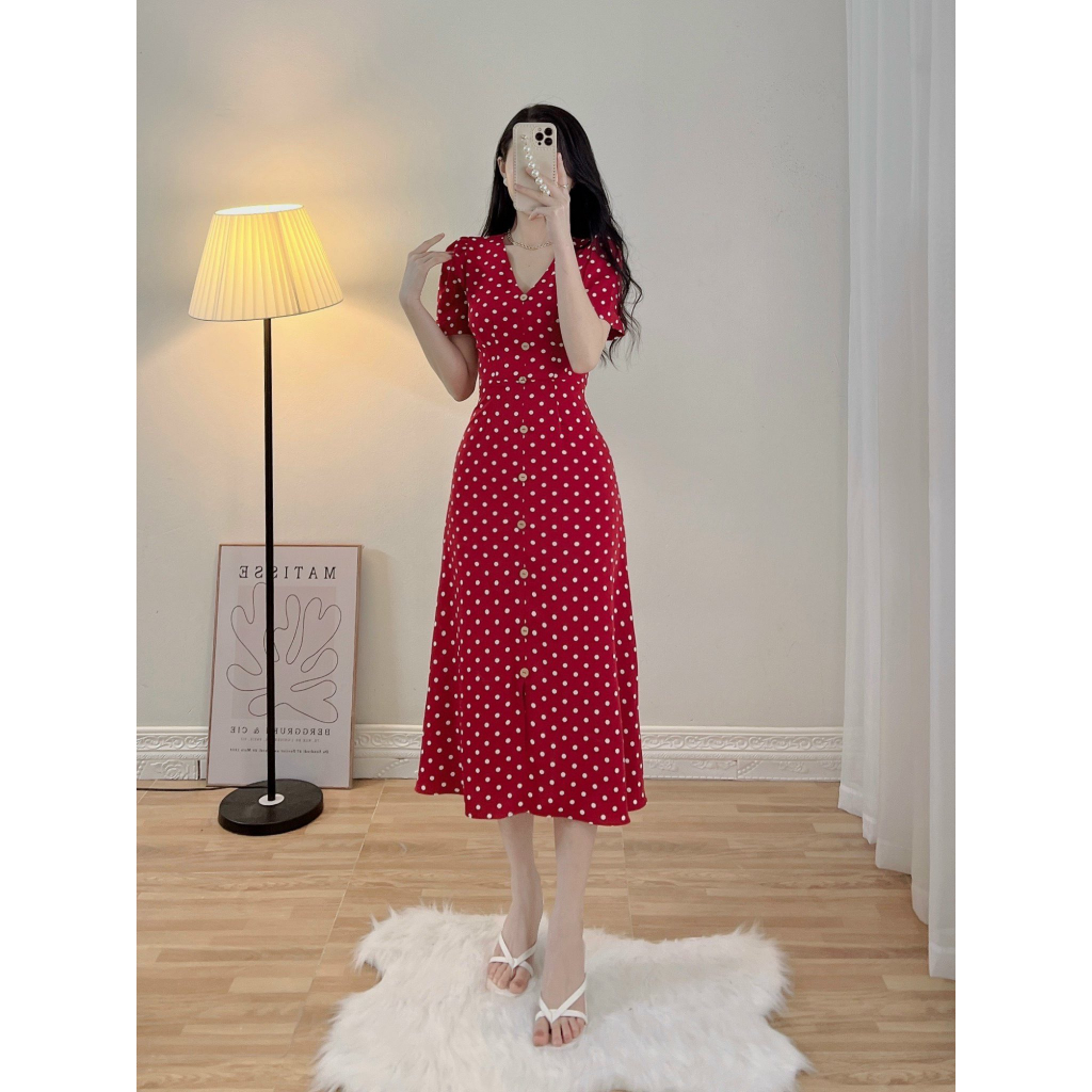 D190 VÁY BI ĐỎ THẮT DÂY