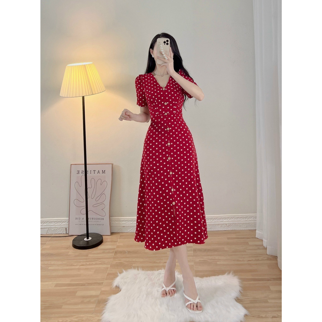 D190 VÁY BI ĐỎ THẮT DÂY