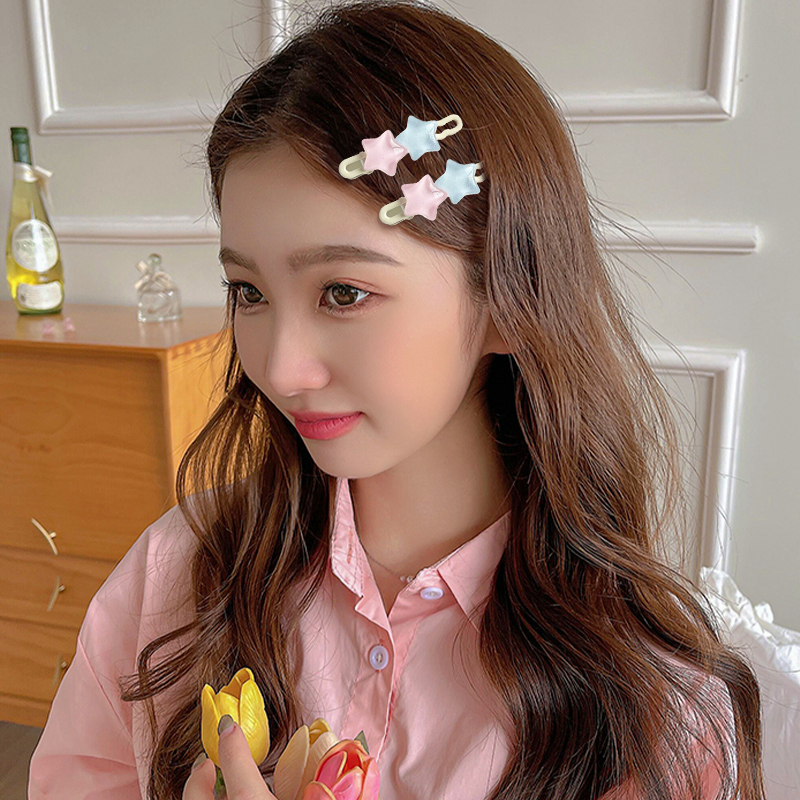 🍒🍒CHERRYKOKO Kẹp Tóc Ngôi Sao Năm Cánh ins Dễ Thương Vui Nhộn Và Ngọt Ngào Cho Nữ