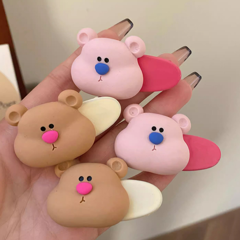 🍒🍒CHERRYKOKO Kẹp Tóc Hình Gấu Dễ Thương Cho Bé