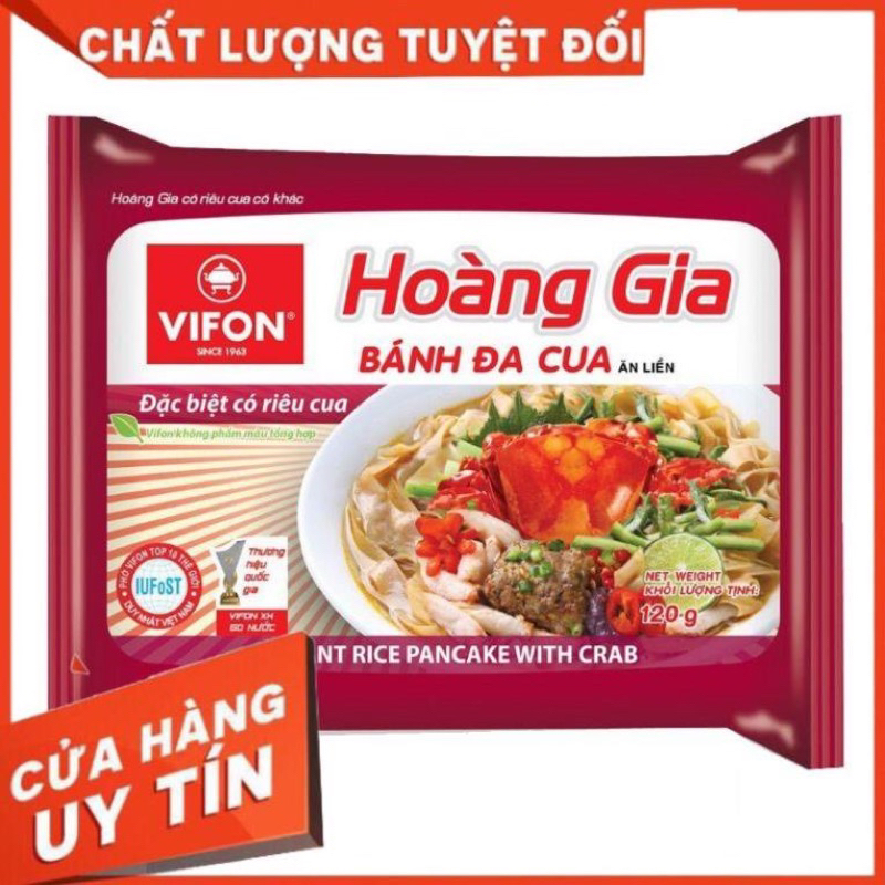 Thung Bánh đa cua Hoàng Gia 1 thùng 18 gói