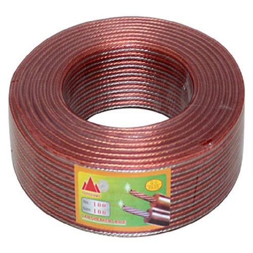 Dây cáp loa truyền âm thanh từ Amply ra Loa lõi 100 Tim, Bán lẻ 5 mét / 10 mét / 15 mét / 20 mét / 30 mét/ 50 mét