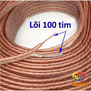 Dây cáp loa truyền âm thanh từ Amply ra Loa lõi 100 Tim, Bán lẻ 5 mét / 10 mét / 15 mét / 20 mét / 30 mét/ 50 mét