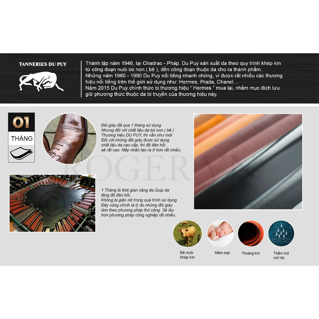 Dép Quai Chéo Da Bê Cao Cấp BST Eternal Sandals Roger & Fank