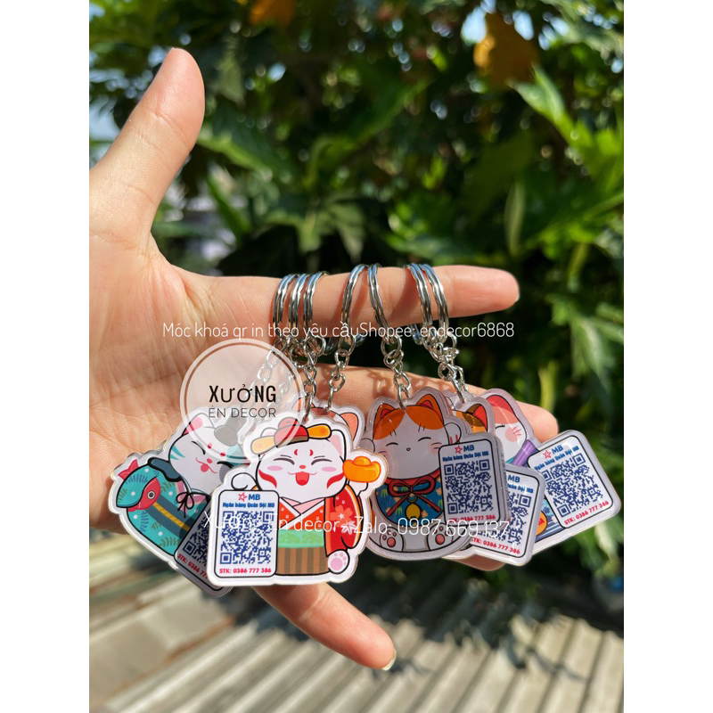 Móc khoá in mã qr