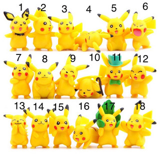 Bộ mô hình 18 nhân vật pikachu dễ thương