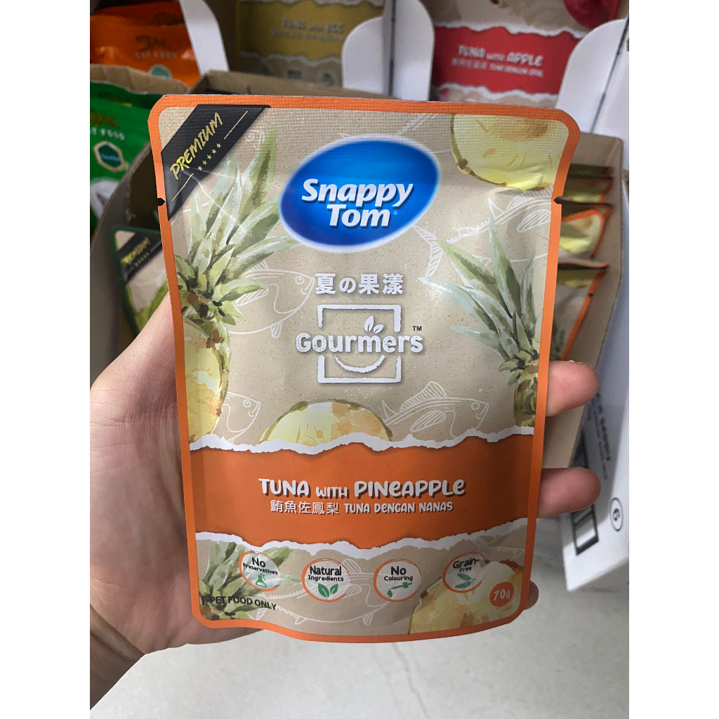 Snappy tom trái cây, pate cho mèo từ thịt và trái cây