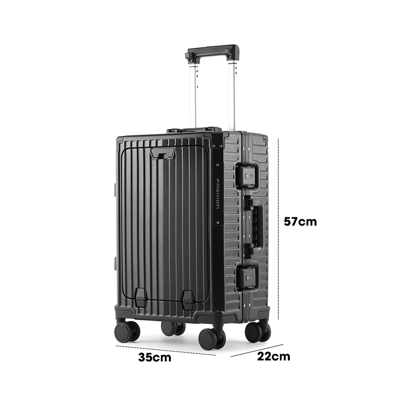 Vali doanh nhân hàng cao cấp IDOBI PVL23-16 Vali du lịch 20inch tay kéo có khoang laptop chuyên dụng kèm khay cốc nước