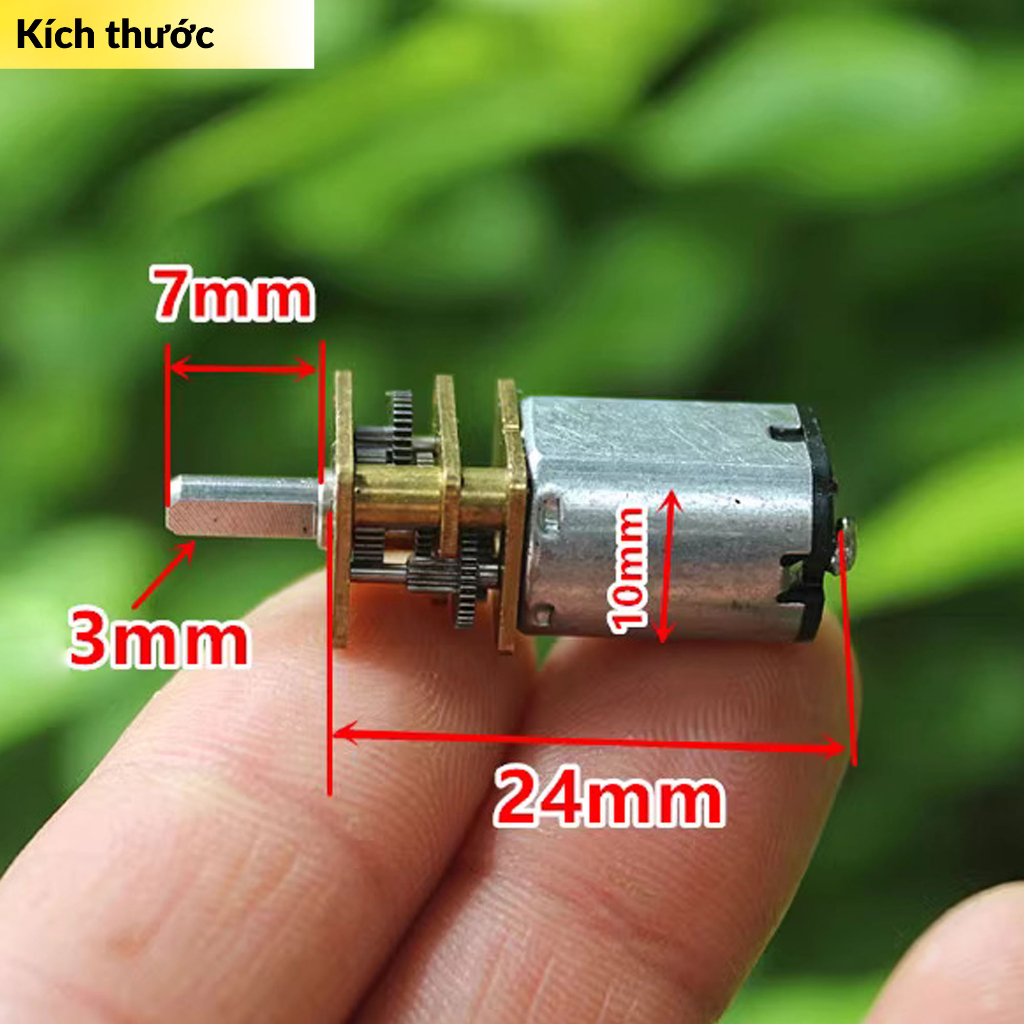 Động cơ giảm tốc tháo máy GA12 N20 5V 58rpm