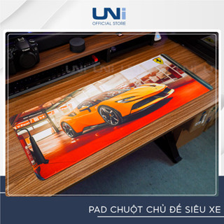 Miếng Lót Chuột Cỡ Lớn, Lót chuột Chủ Đề Siêu Xe kích thước 800x300x3mm - Uni Official Store