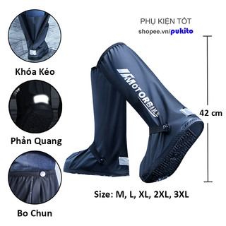 Giày đi mưa chống nước vải nhựa pvc cao cấp rain boots