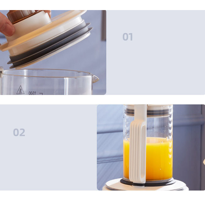 Máy Làm Sữa Hạt Xay Sinh Tố Đa Năng Henryde Pb02 1500ml Cao Cấp