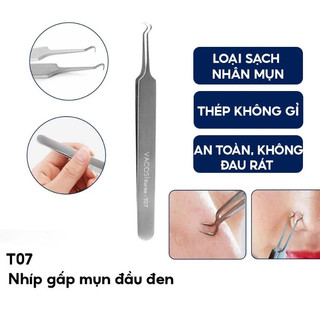 Nhíp gắp mụn đầu đen Vacosi T07 / cây nặn mụn