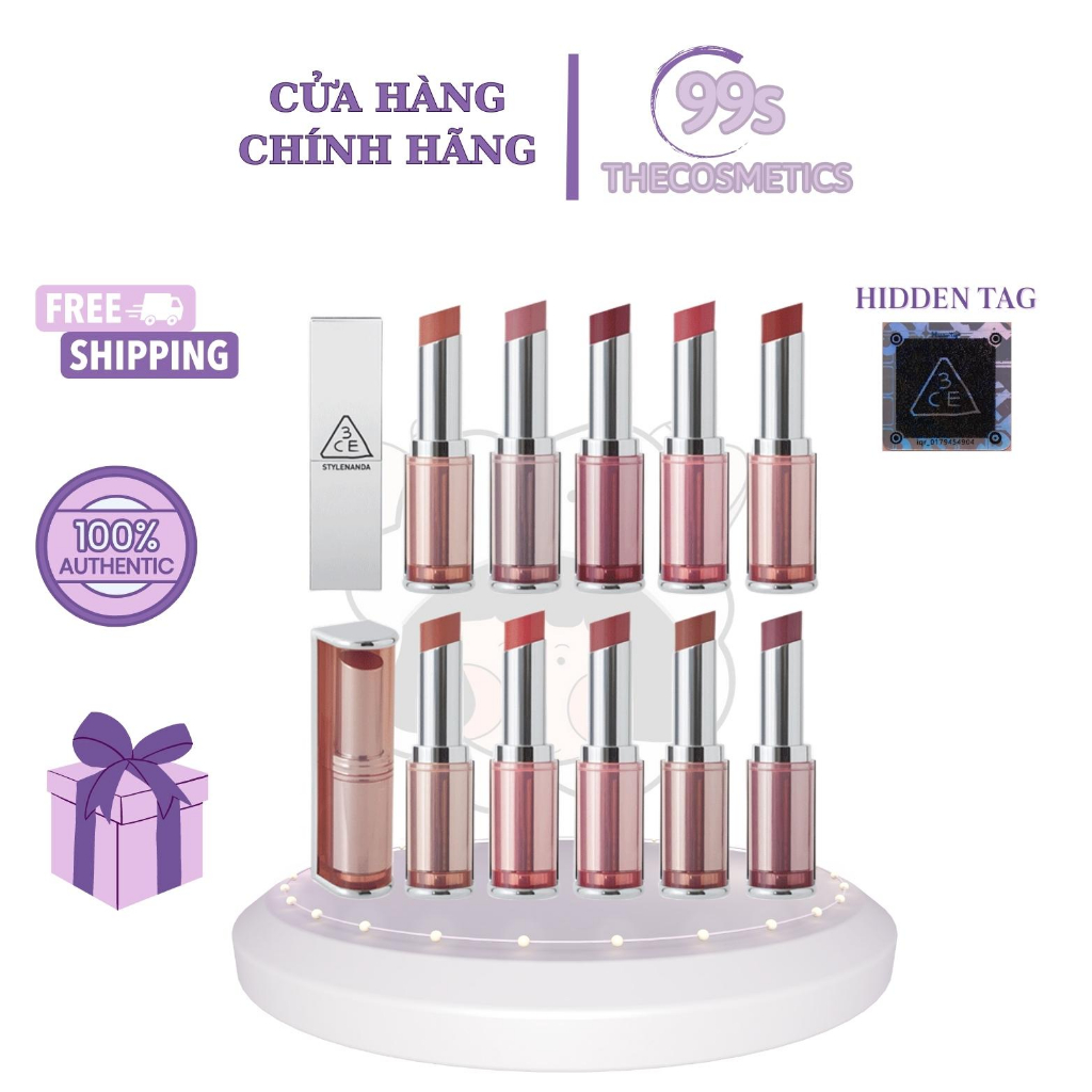 Son 3CE Blur Matte Lipstick mịn lì, mờ ảo, nhẹ tênh 4g