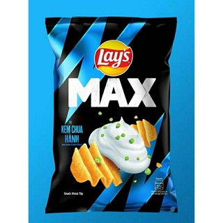 Combo 10 gói bánh snack lays max vị kem chua hành ( gói 42g x 10 gói )
