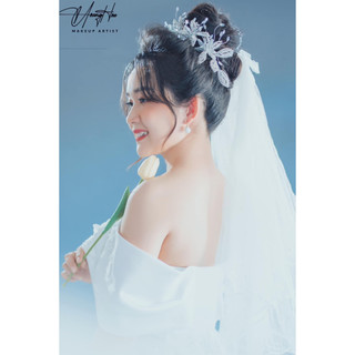 Bờm hoa pha lê xinh