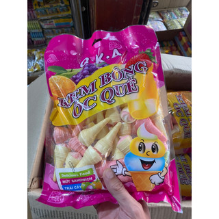 gói kẹo kem bông ốc quế 210g