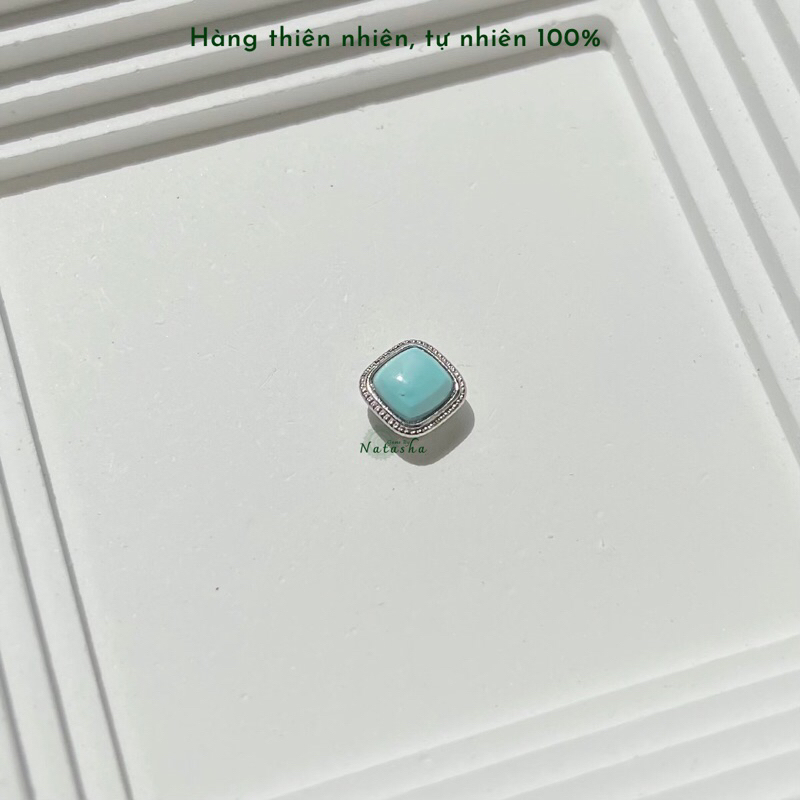Charm Bạc 925 Đính Đá Tourmaline Aquamarine Mã Não Lam Ngọc Garnet Thiên Nhiên Tự Nhiên