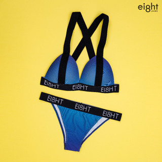 EI8HT UNDIES ||  SET ĐỒ LÓT NỮ / SET ĐỒ BƠI NỮ - Áo LISA Top + Quần Tanga poly - OMBRE BLUE