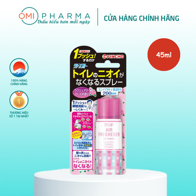 Xịt Khử Mùi Phòng Vệ Sinh Kincho Nhật Bản Hương Hoa Hồng (45ml)