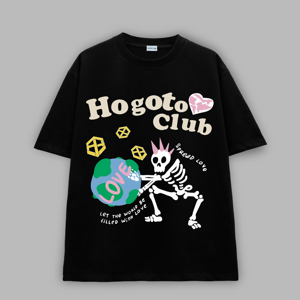 Áo thun Local Brand SPREAD LOVE  unisex 100% cotton - shop Hogotoclub - nam nữ from rộng oversize