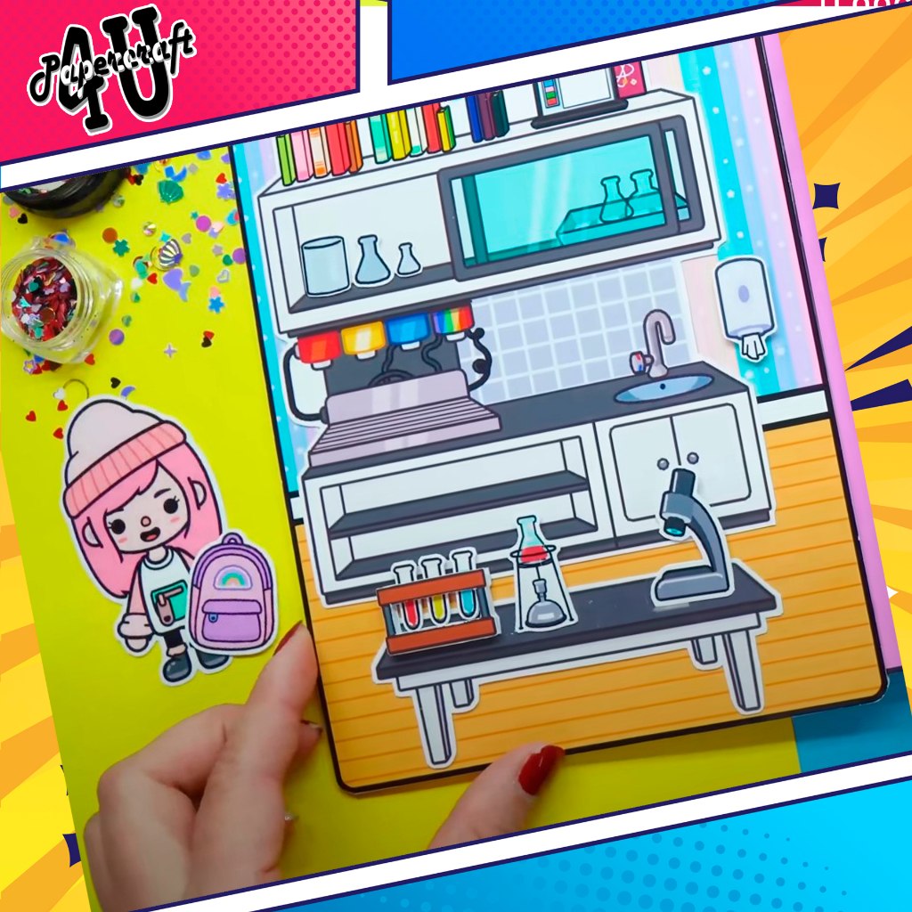 ĐỒ CHƠI NGÔI NHÀ BÚP BÊ GIẤY CẮT THỦ CÔNG DIY - TOCA LIFE WORLD -  MẪU TA015