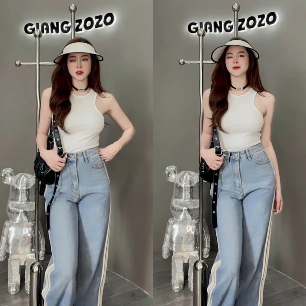 Áo Thun Nữ Áo Ba Lỗ Sát Nách Basic Freesize Phong Cách Hàn Quốc GOSS GA255 Áo Thun Đi Biển Dạo Phố Mùa Hè