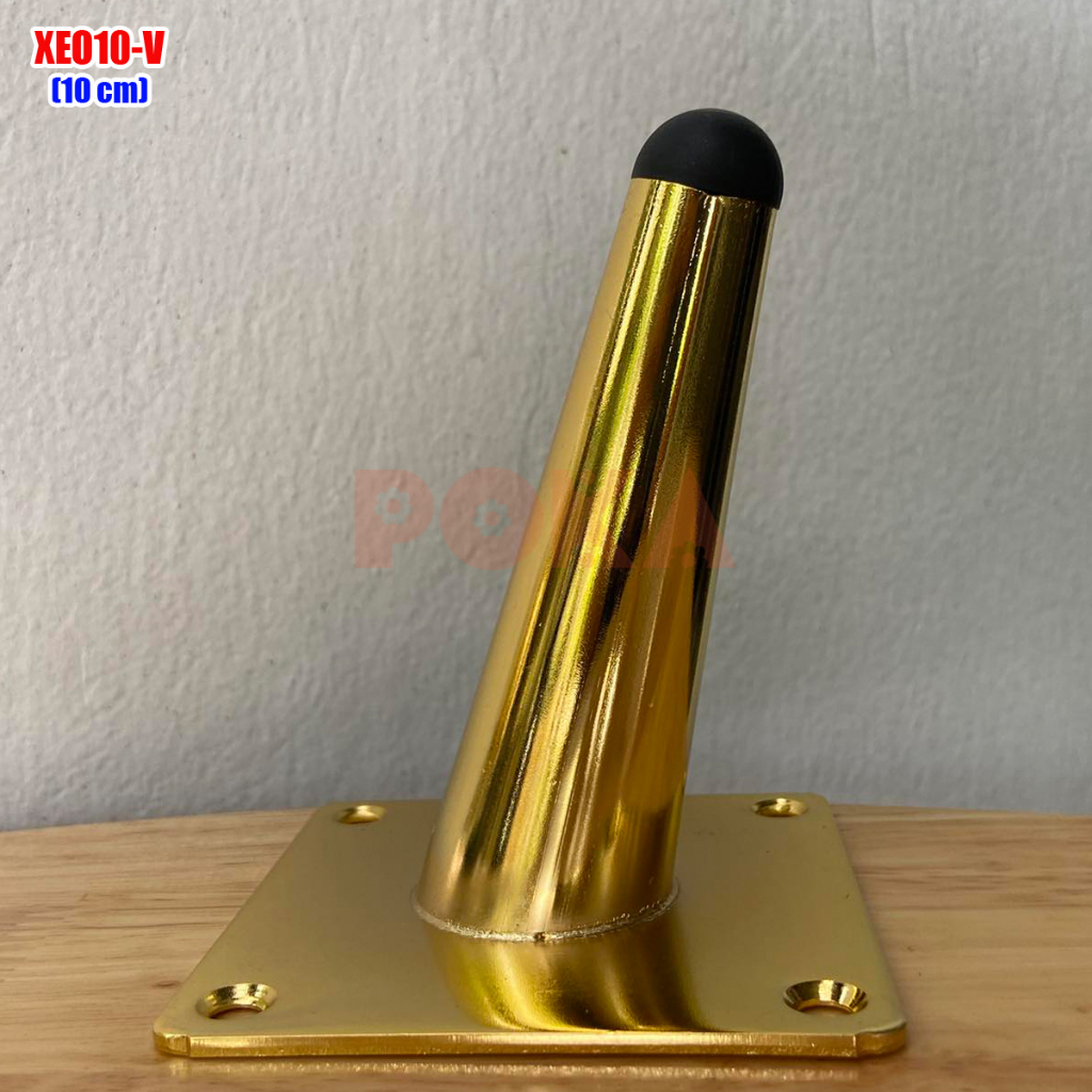 Chân ghế sofa kệ tủ côn tròn 10cm 15cm 20cm màu vàng