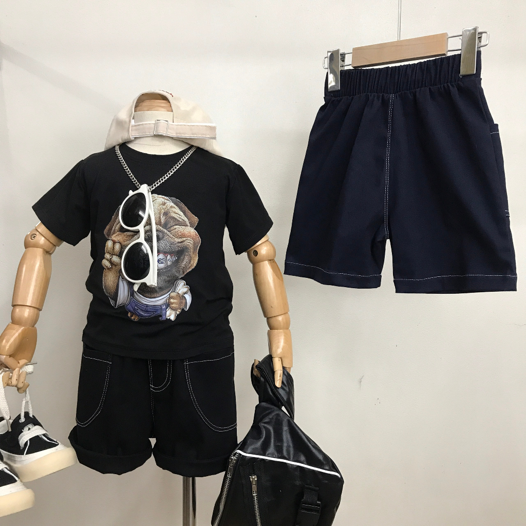 Quần Bé Trai Short Trơn Chất Kaki Thun Mềm Mát Quần Đùi Trơn Bé Trai BIMIA KIDS