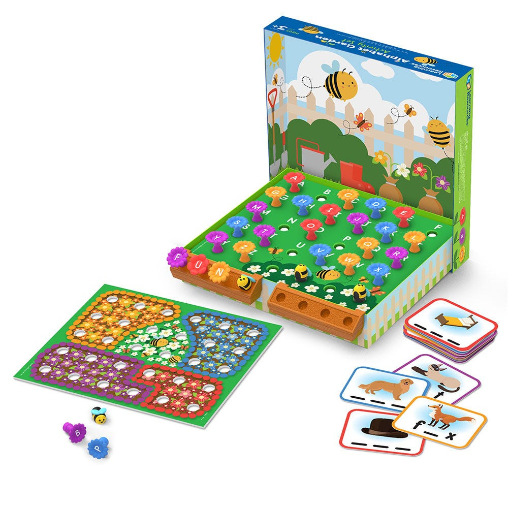 [Hàng nhập khẩu Mỹ] Bộ phân loại vườn hoa abc -] Alphabet Garden Activity Set - Learning Resources