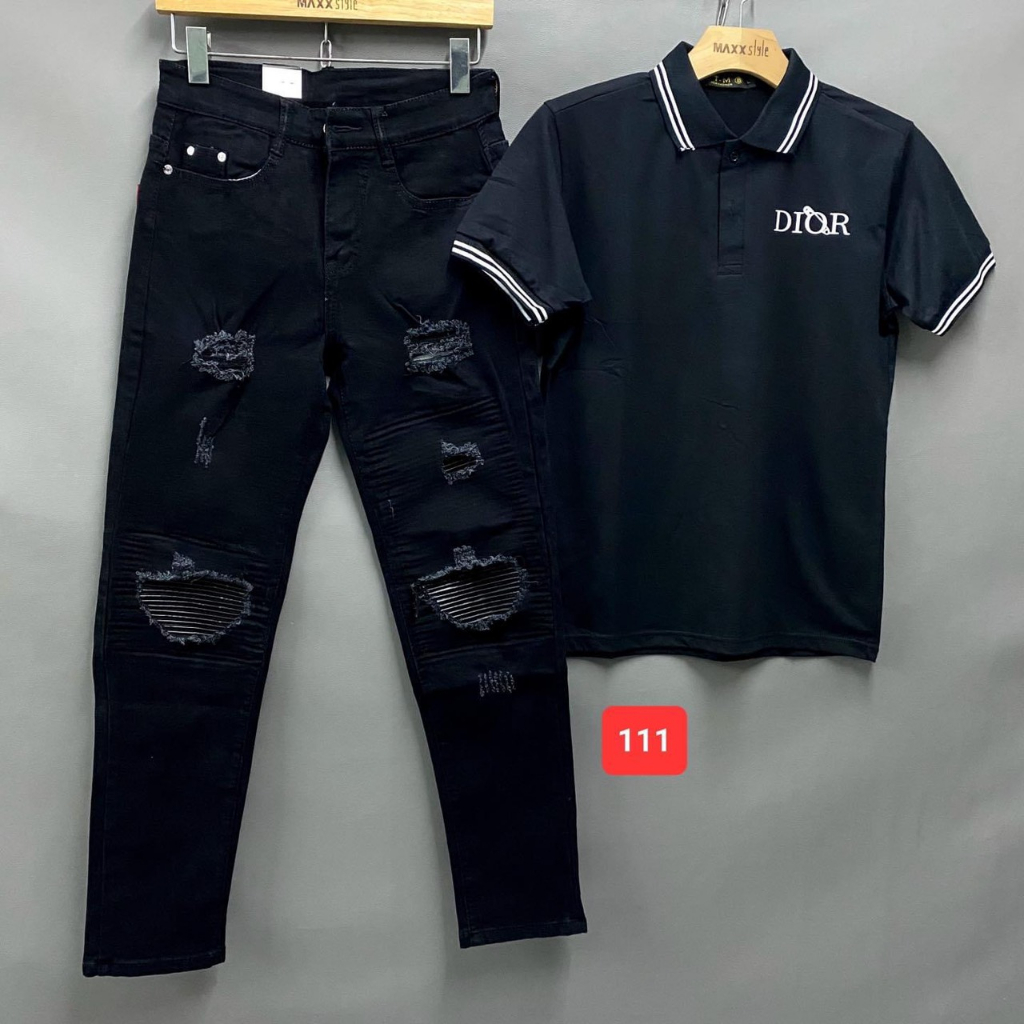 QUẦN JEAN NAM DÀI ĐEN THÊU ĐẸP MẪU MỚI,CHẤT BÒ GIÃN GIÃN FORM CHUẨN GIÁ TỐT KAYSTORE