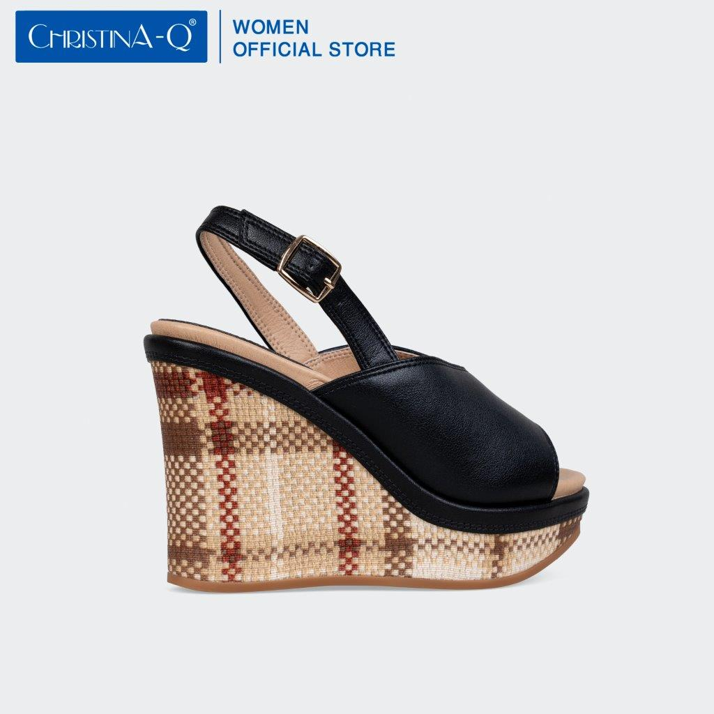 Giày sandals nữ đế xuồng ChristinA-Q XDX128