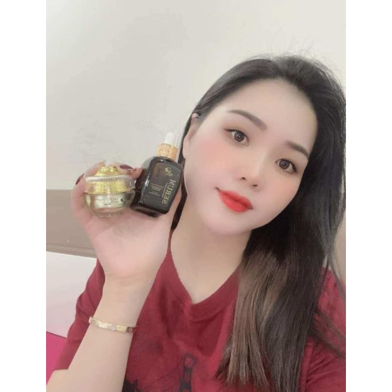 Combo KEM FACE LINH + SERUM - Dưỡng Trắng Da Căng Bóng - Mẫu Mới 2023