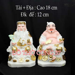 [ Cao 18 cm , 22 cm ] TƯỢNG THẦN TÀI - THỔ ĐỊA [ COMPOSITE + BỘT ĐÁ ]