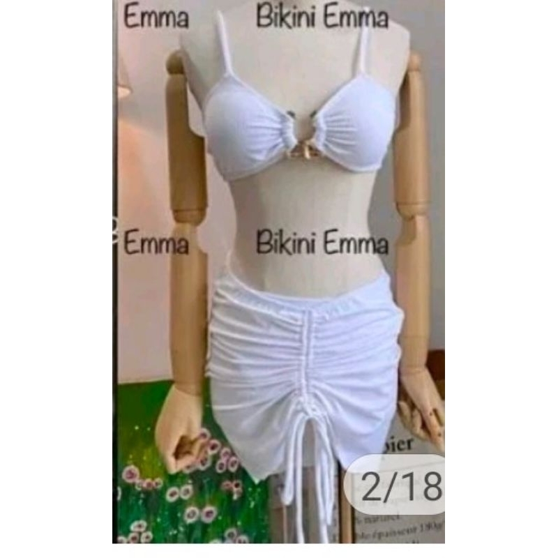 Bikini Đi Biển 3 Món Khoen Sừng Trâu – Bộ Đồ Bơi Xinh
