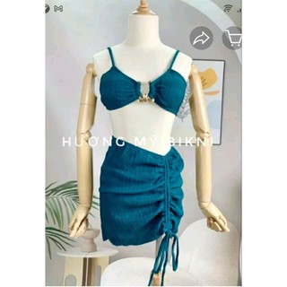 Bikini Đi Biển 3 Món Khoen Sừng Trâu – Bộ Đồ Bơi Xinh