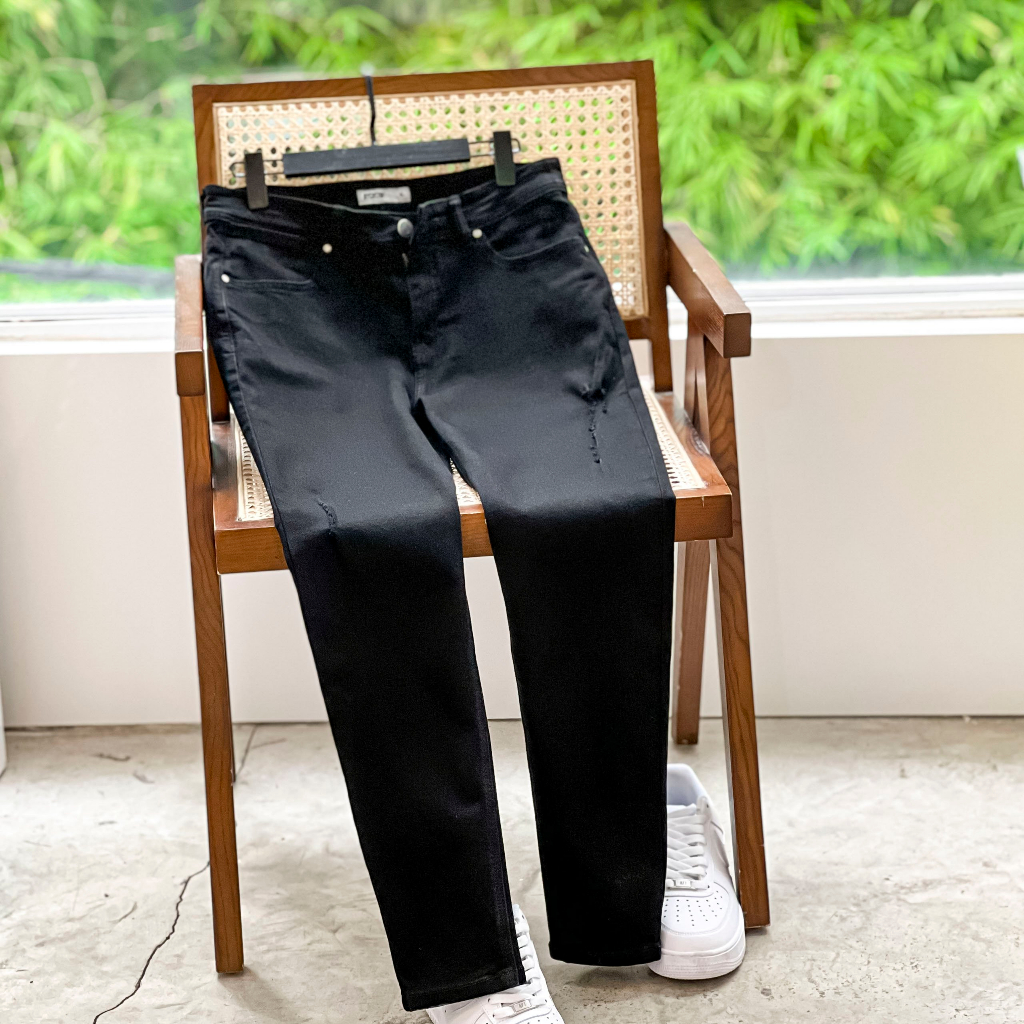 Quần Jeans Dài Nam Cao Cấp Black 1022 BY COTTON