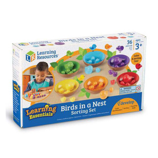  Bộ học đếm, phân loại và màu sắc - Birds In A Nest Sorting Set - Learning Resources