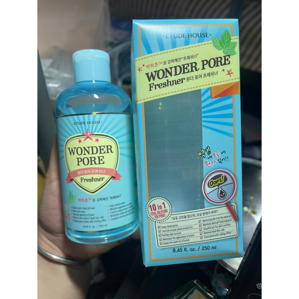 [GỐC 420K DATE 12.2024] Nước Hoa Hồng Chức Năng Kiềm Dầu Etude House Wonder Pore Freshner 250ml [THANH LÝ]